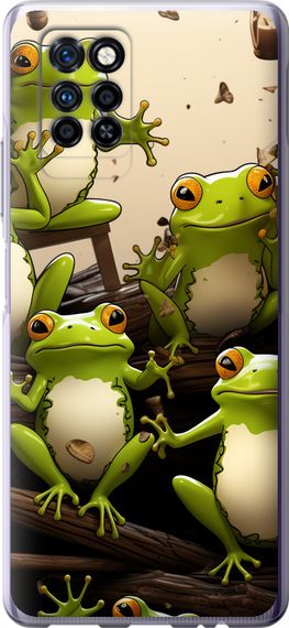Чехол на Infinix Note 10 Pro Жабки "5656u-2709-17620"
