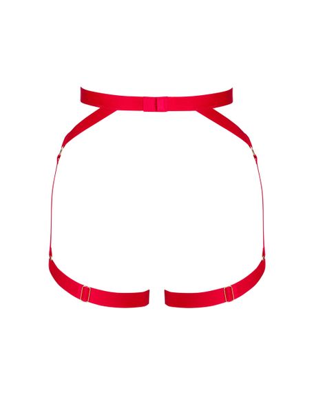 Портупея на стегна Obsessive Elianes червона, M/L sexstyle | Зображення 5