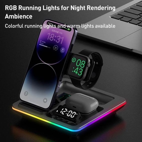 БЗП + годинник A93 4in1 Black | Зображення 1