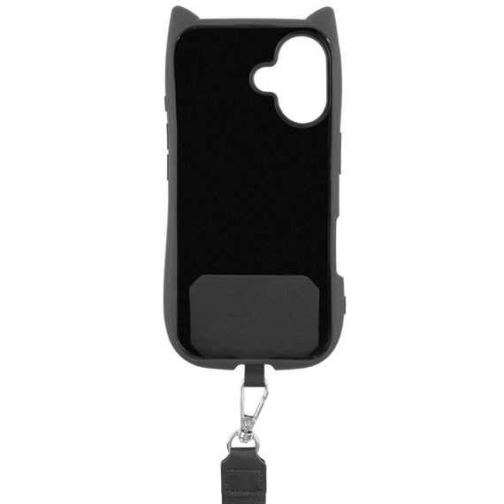 Чехол TPU GETMAN Cat with straps для Apple iPhone 16 (6.1") Black | Зображення 2