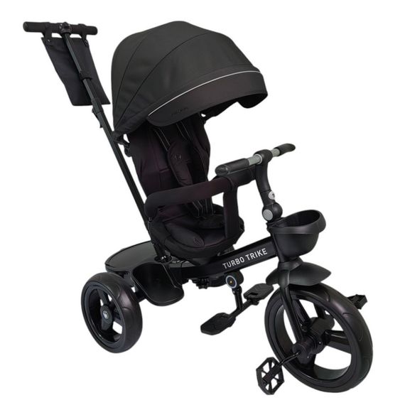 Велосипед дитячий триколісний MT 1001-1 Elegant Black з батьківською ручкою