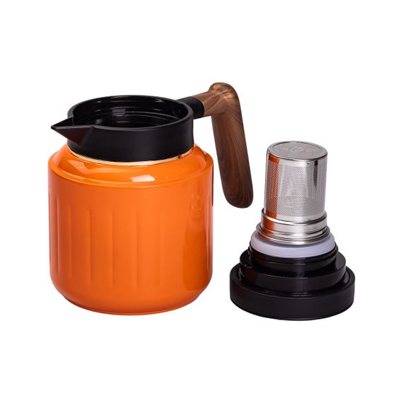 Чайник термос с индикатором температуры и заварником 1 л оранжевый HP-14-51O | Зображення 4