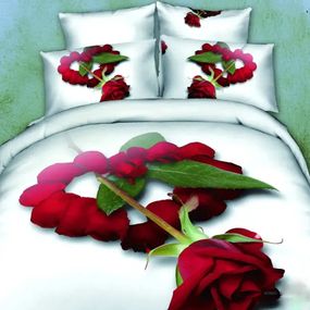 Постельное белье 3D полуторное Love You Симпатия STP558 145 160х220 см