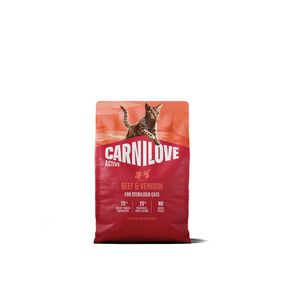 Корм сухий Carnilove Active Beef & Venison Sterilised для стерилізованих котів яловичина та оленина 2 кг