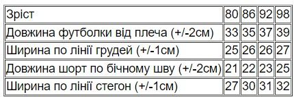 Комплект ясельний для дівчинки (футболка+шорти) Носи своє 86 Блакитний (p-14603-165383) | Зображення 3