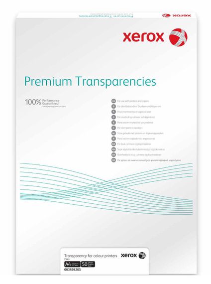 Пленка прозрачная Xerox A4 100л. без подложки (003R98202)