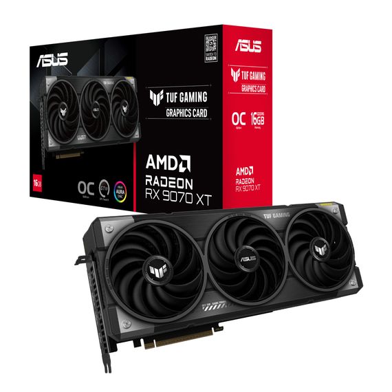 Видеокарта ASUS Radeon RX 9070 XT 16Gb TUF OC GAMING (TUF-RX9070XT-O16G-GAMING) | Зображення 9
