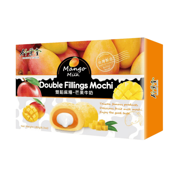 Тістечка моті (мочі) манго з молочним смаком  180г Bamboo House 4710623830675 | Зображення 1