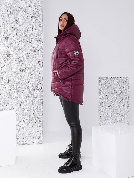 Елегантна жіноча парка, арт. 300, вишня | Зображення 7