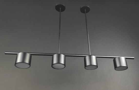 Люстра світлодіодна стельова LED світильник для квартири на стелю лед 27720 Чорний 33-63х10х100 см. | Зображення 1