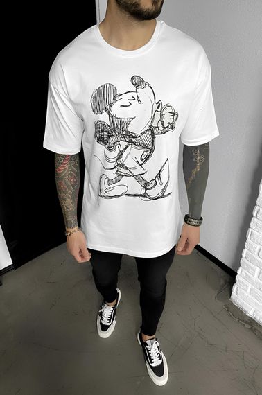 Футболка з ДТФ принтом (оверсайз)