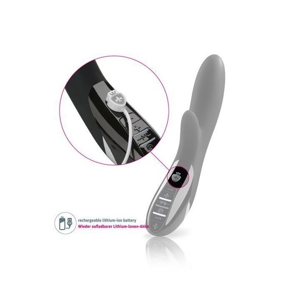 Вібратор-кролик з електростимуляцією Mystim Daring Danny eStim Black (м'ята упаковка!!!) | Зображення 5