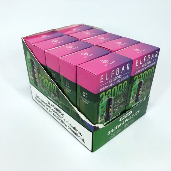 ELF BAR GH 23000 смак Зелене яблуко (Green Apple lce) | Зображення 8