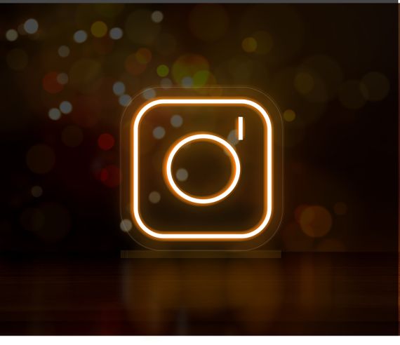 Неоновий світильник Інстаграм 200х200 acr-n000032 | Зображення 1