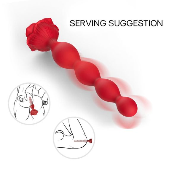 Анальный стимулятор - Rosestick Red, 9 Vibration Functions sexstyle | Зображення 9