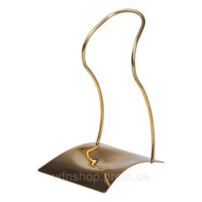 Підставка під ополоник, лопатку або ложку 12×10,5×17 см з нержавіючої сталі Золото HP-19-15-G