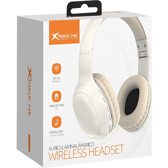 Гарнітура XTRIKE ME HD-215WH, Bluetooth 5.3, 200 мАг, White | Зображення 1