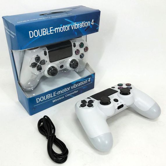 Джойстик DOUBLESHOCK для PS 4, бездротовий ігровий геймпад PS4/PC акумуляторний джойстик. Колір білий FA-50 | Зображення 7
