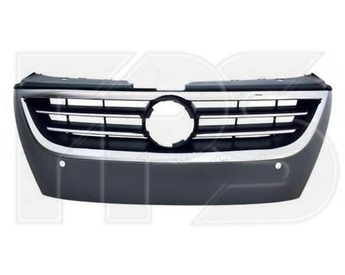 Решетка радиатора VW Passat CC '08-12 (FPS) c отв. под п/троник 3C8853651