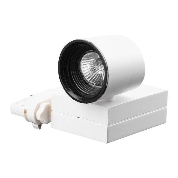 Светильник трековый поворотный под лампу KW-3/50W GU10 WH