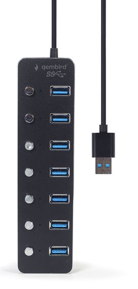 Хаб Gembird UHB-U3P7P-01 на 7 портiв USB 3.0 | Зображення 3