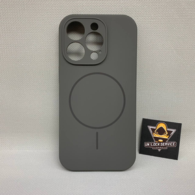 Чохол Iphone 14 Pro MagSafe Софт Тач м'який Протиударний Сірий
