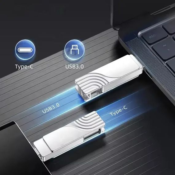 USB флеш-накопичувач з високою швидкістю передачі даних, XPRO BUD3 USB3.0 Type-C 128GB (37591-01_525) | Зображення 4