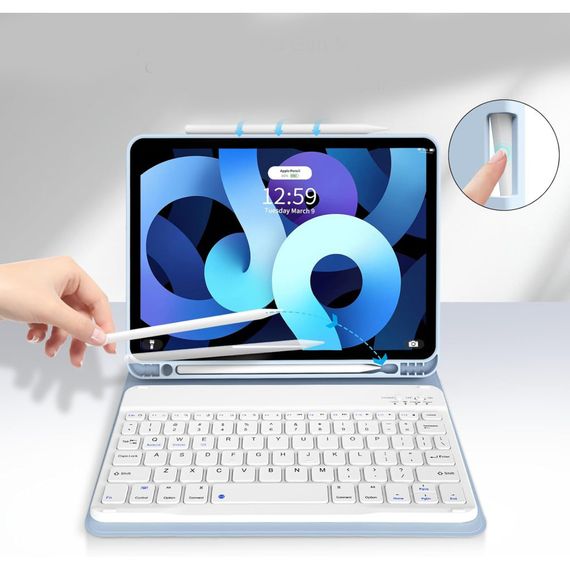 Чохол до планшета BeCover Keyboard Apple iPad Air (4/5) 2020/2022 10.9" Light Blue (711146) | Зображення 2