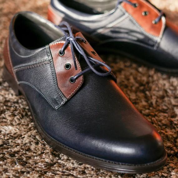 Сині туфлі польського виробництва Pan 42 розмір | Зображення 1