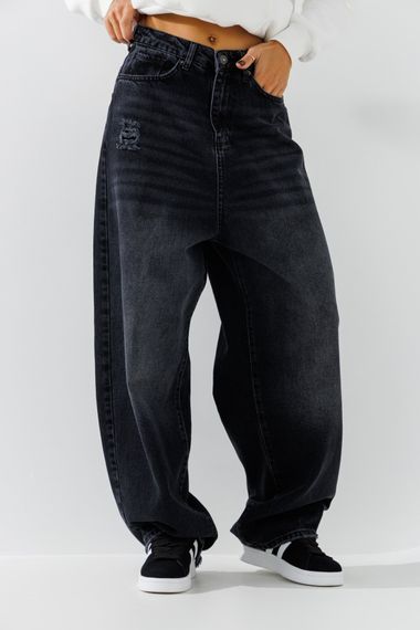 Джинси Baggy жіночі Zeo Basic 4542 36 Темно-сірий (2000990723611D) shop (2000990723611)