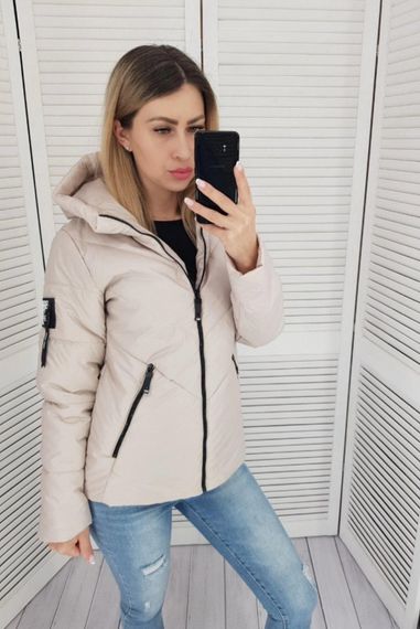 Жіноча демісезонна куртка, арт. 1008, беж | Зображення 2