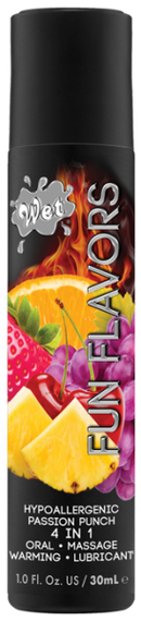 Съедобный лубрикант 4 в 1 на водной основе Wet Fun Passion Punch 30 мл Sex Aura