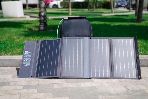 Портативна сонячна панель 2E, 36 Вт зарядний пристрій, USB-С 20W, USB-A 18W (2E-PSP0021) | Зображення 2