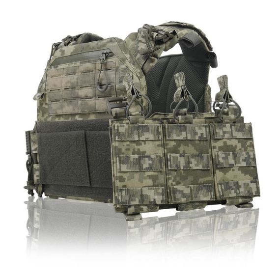 Плитоноска швидкого скидання CEN.2 Cordura1000D NIR піксель +  панель для  3 або 6 магазинів | Зображення 8