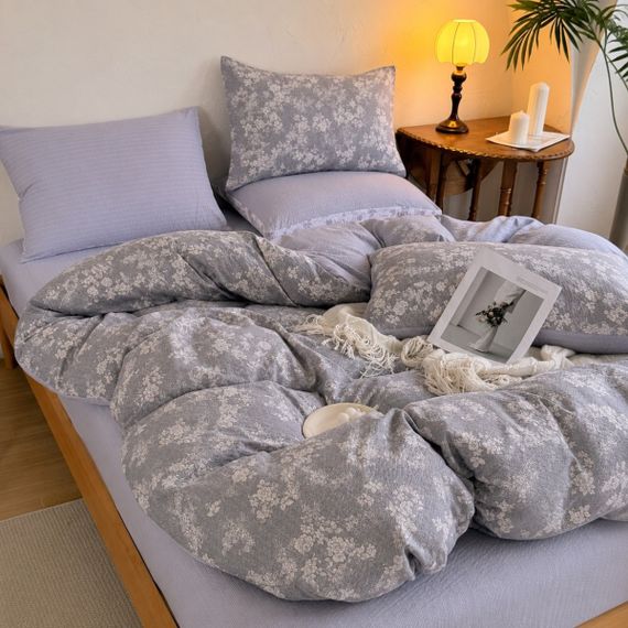Постільна білизна полуторна з мусліну Colorful Home Print 8 21826 150х210 см