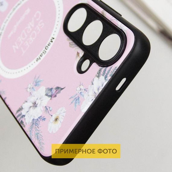 TPU+PC чохол Secret Garden with MagFit для Samsung Galaxy S23 FE Pink | Зображення 6