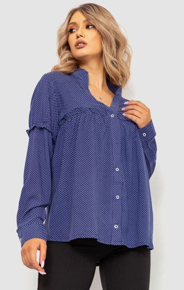 Блуза, колір синій, 102R306 | Зображення 2