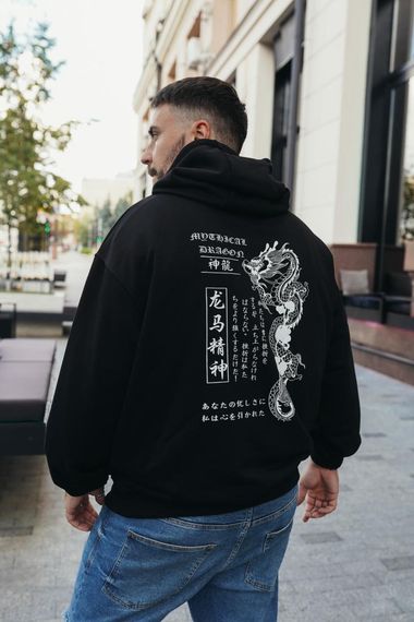 Худі з мерчем ДТФ (оверсайз) | Зображення 3