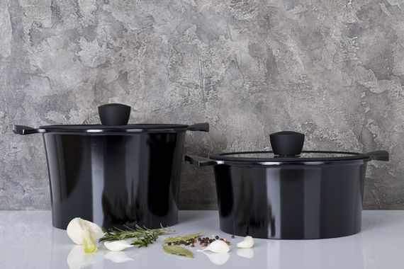 Кастрюля Ringel Zitrone Black с крышкой 2.5 л (RG-2108-20 BL**) Черный | Зображення 3