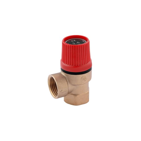 Запобіжний клапан Karro 1/2" ВВ 2,5 Bar латунний