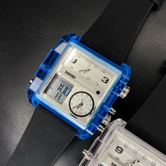 Чоловічий годинник Skmei 2020BU Blue-Transparent | Зображення 4