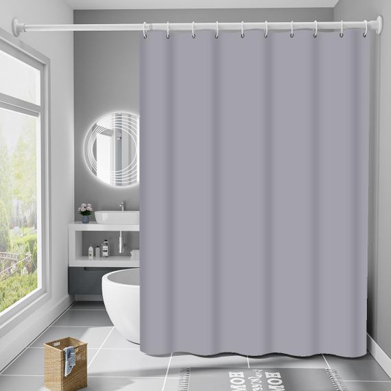 Шторка для ванної та душу з кільцями Bathlux DX4040 водовідштовхувальна 180x180 см | Зображення 1