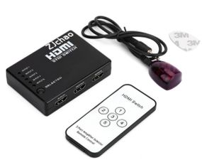 Пасивний HDMI свіч з пультом дистанційного керування IR, 1080р, 1,4 версія, 1 => 5 портів, Blister