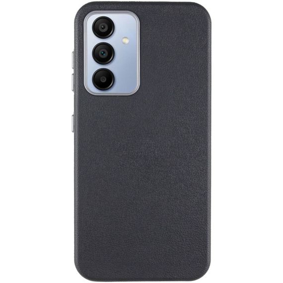 Шкіряний чохол Leather Case Metal Buttons для Samsung Galaxy S23 FE Black | Зображення 1
