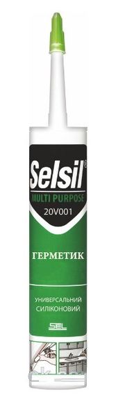 Герметик силікон універсальний білий 310 мл SELSIL-20V001