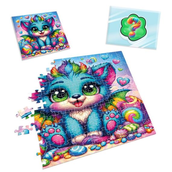 Дитячі пазли з сюрпризом "Бірюзовий дракончик" VT8030-04, 180 деталей | Зображення 2