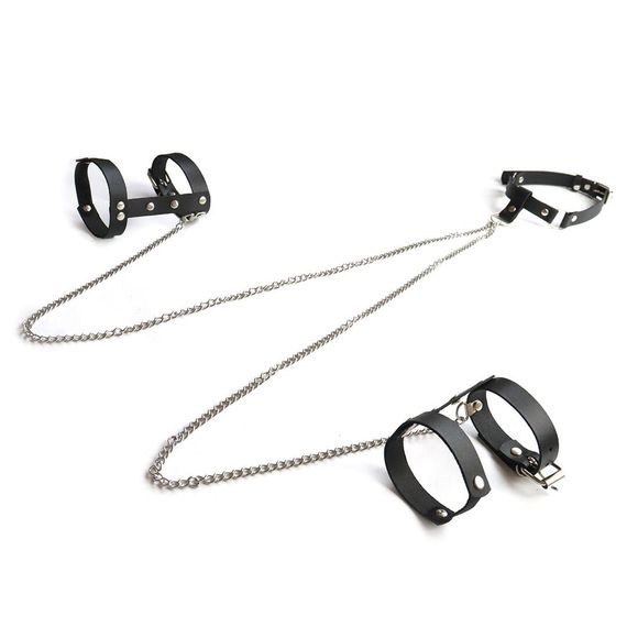 Нашийник та браслети на руки Art of Sex Dakota One Size Чорний