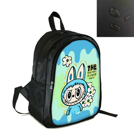 Рюкзак міський/шкільний 38×28см з принтом Лабубу/Labubu дитячий, підлітковий, спортивний (4144)