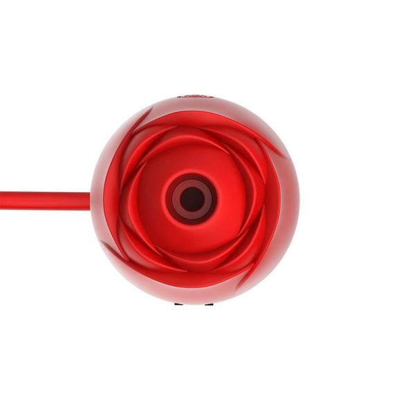 Вакуумный стимулятор в виде розы Every Night Toys с пульсацией, красный Sex Aura | Зображення 5