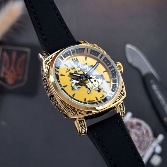Жіночий годинник Awarder 021 Де би не була Gold-Gold-Black | Зображення 7